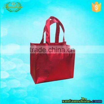 promotional reuseable metallic non woven bag