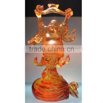 Liuli crystal fat buddha/laughing buddha