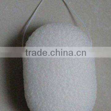 2012 hot-selling konjac sponge ,oval shape Konnyaku washing puff