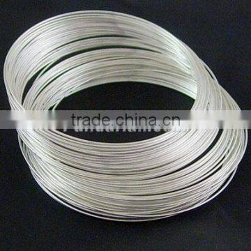 Memory Wire, Stringing Materials, Steel, Silver Color, 5.5cm, wire: 1.0mm, about 350 circles/500g( (MW5.5CM-S)