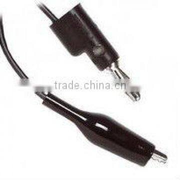 alligator clip to stacking banana plug Patch Cord