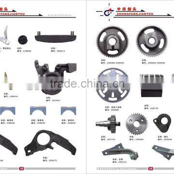 Support Parts with loom wearing part