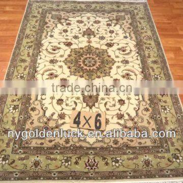 4x6ft handmade chinese silk/wool mixed rugs/carpets