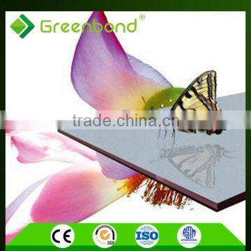 Greenbond exterior mirror acp 8 years warranty plastic composite aluminum panel