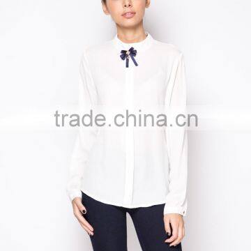 Ladies new stylish casual tops fashion chiffon lady top designer|models chiffon blouses