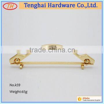 New arrival light gold mrtal handbag handle for satchel