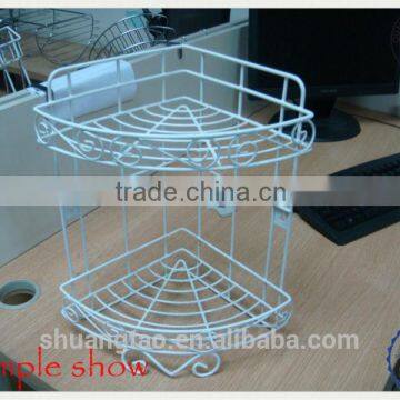 stainless steel wire bathroom shelf of guangzhou factory