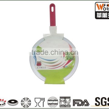 Aluminum ceramic coating crepe pan; non-stick crepe pan