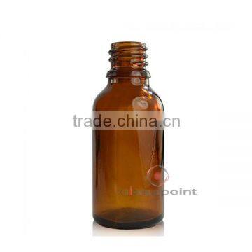 20ml amber glass bottle with glass dropper, tamper evident cap