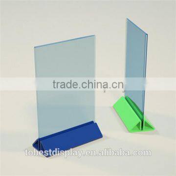 Excellent T Shaped Acrylic Menu Stand/acrylic Menu Holder/a4 Acrylic Sign Holder Manufacturer