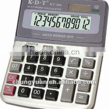 12 digit scientific calculator with big LCD display KT-304