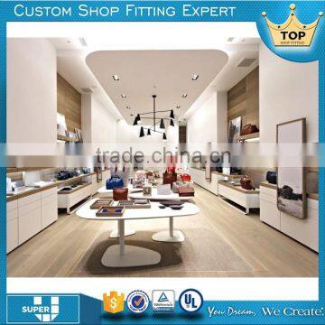 Customized modern attractive retail hand bags shop interior design                        
                                                                Most Popular