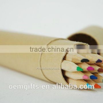 Hot 12pcs Color Pencil Set, 12pcs color pencil in paper tube, 6pcs color pencil set