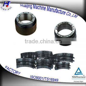 trailer brake shoe and brake drum