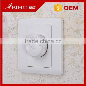 Modern type BIHU White fire resistance PC led dimmer switch 220v for home