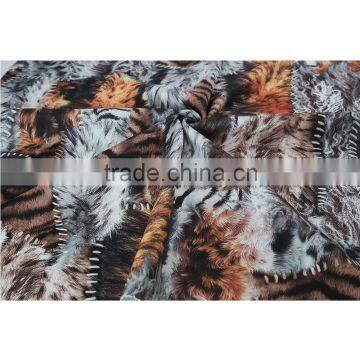 Classical 75d/72f two colors tiger design print custom print scuba knit fabric