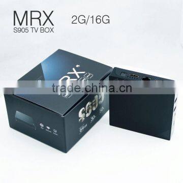 Best Quad core tv box preinstall Kodi/XBMC 15.2 Isengard 2G/16G Amlogic S905 quad core google smart Android 5.1 tv box