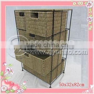 Safe Material Seagrass Baskets Ninght Stand