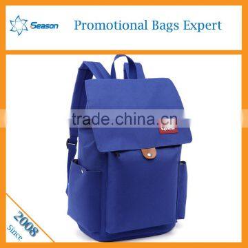 New design custom color and logo canvas school bag