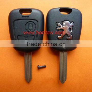 High Quality 433MHZ Peugeot 2 button remote key with Toy43 blade ID46 Chip,Peugeot keys