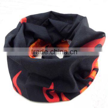 red and black color wind headwear fire picture good absorbent warm scarf made in china