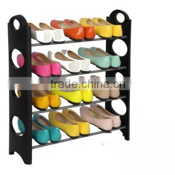 4 tier 12 pairs portable shoe rack