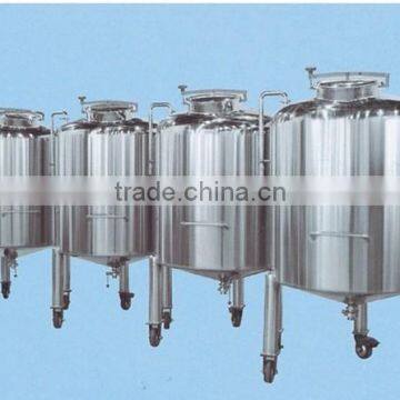 Industry chemical movable water used steel storage tank with wheels