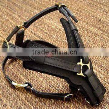 2016 New Design Leather Dog Harnesses Heavy harness for lovely pet