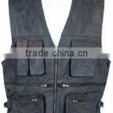 DL-1500-85 Leather Vests , Sports Vest , Garments