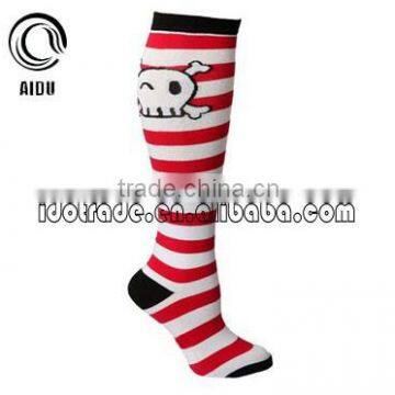 Fashion Red Double Monkey Lovely Girl Knee High Socks photo-6
