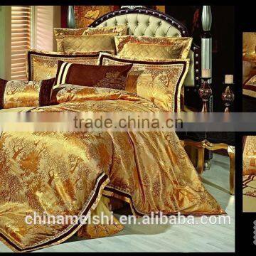 Luxury Jacquard Rayon Silk Bedding Set and Bed Sheet Set
