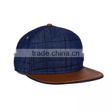 China Supplier High Quality Strap Back Cheap Short Brim Snapback Hat photo-3
