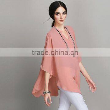 2016 Women Casual Blouse Designs With The Loose Style