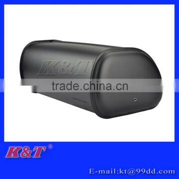 modern black stainless steel bread box