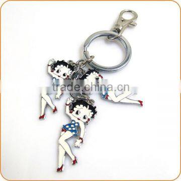 JiDian Factory Stainless Steel Pendant wholesale keychain/keyring