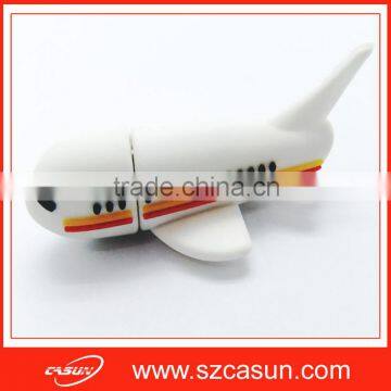 customize airplane shape soft pvc usb cover wholesale