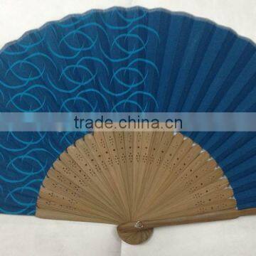 2015 Hot sale hand fan bamboo handle with your logo