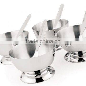 Stainless Steel Designer Ice Cream Bowl..