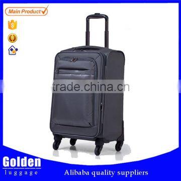 Old fashion big suitcase high end business travel suitcase with trolley