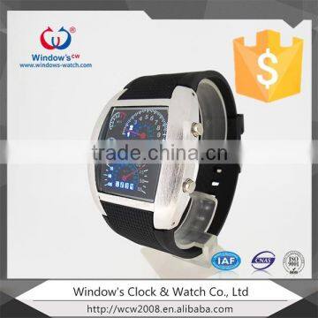 Hot selling digital led watch speedometer bracelet watch