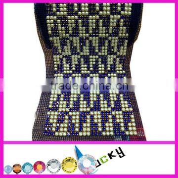 24 rows rhinestone trimming rhinestone mesh strass trimming pearl and rhinestone trimming