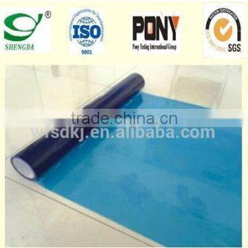 PE Gule film for glass surface protection -- blue color