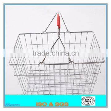 China factory stainless steel shopping basket price