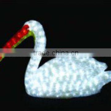 2013 beautiful crystal sculpture motif light for white swan