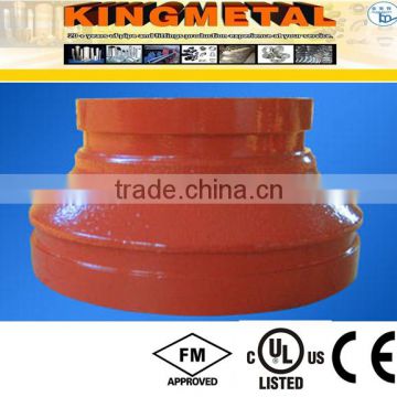 FM/UL Approval Ductile Iron Grooved Fittings Concentric Reducer Price