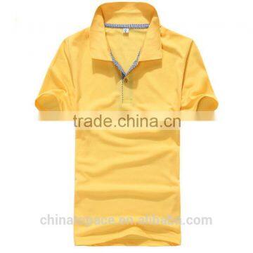 2016 Wholesale Mens Lapel Collar Slim Fit Short Sleeve Men's Fashion Casual T Shirt photo-2