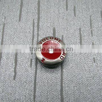 Red Paint Shank Metal Buttons For Jeans