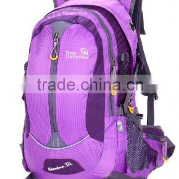 salable purple outdoor girl backpack with fine quality