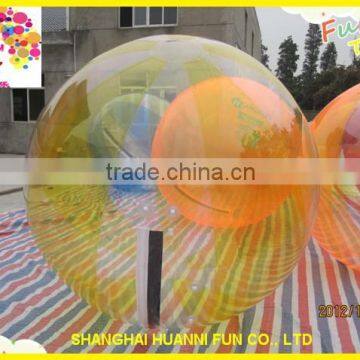 2015 Inflatable Zorb TPU or PVC water game water walking ball