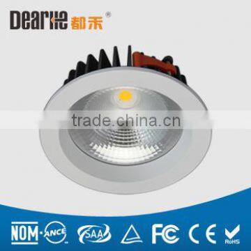 2014 hot sales aluminum pure white led cob down light for house and market